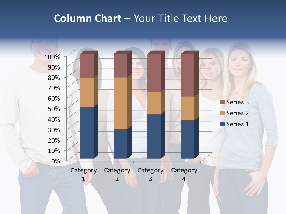 Happiness Throng Man PowerPoint Template