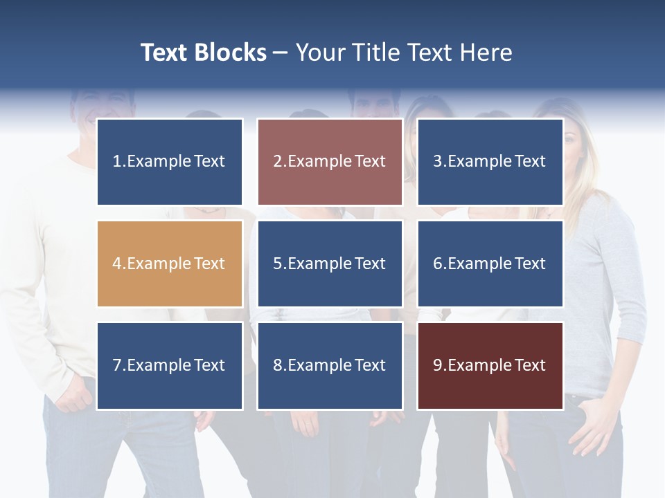 Happiness Throng Man PowerPoint Template