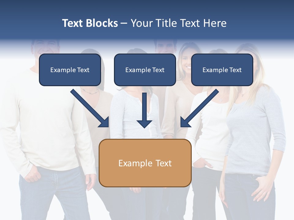 Happiness Throng Man PowerPoint Template