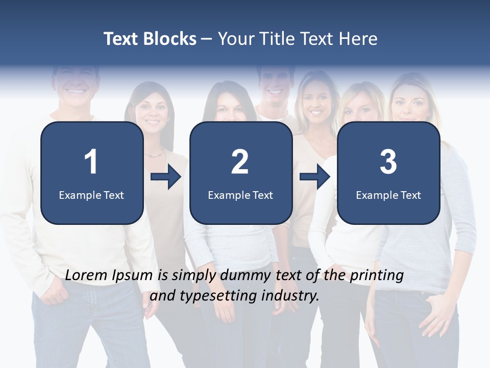 Happiness Throng Man PowerPoint Template