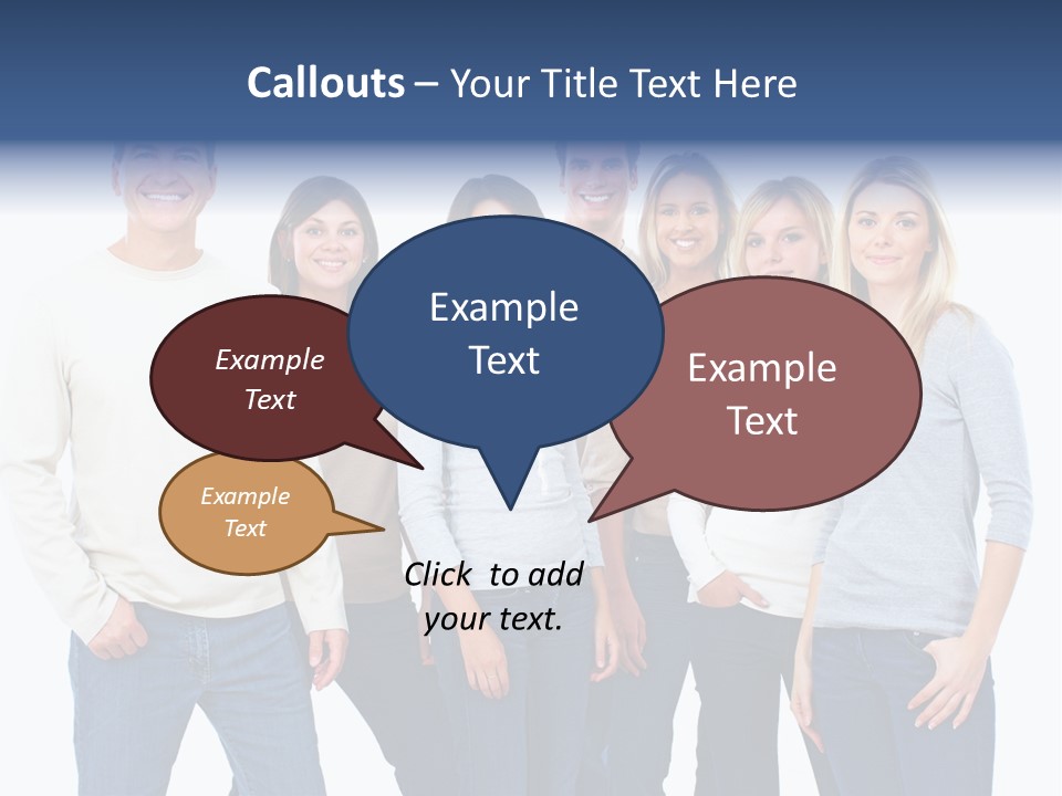 Happiness Throng Man PowerPoint Template