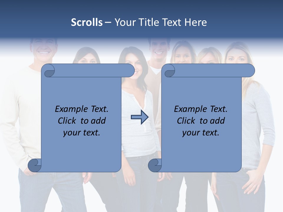 Happiness Throng Man PowerPoint Template