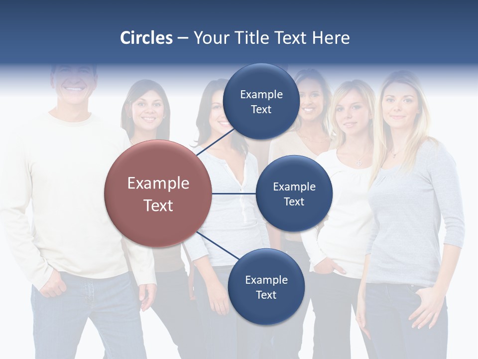 Happiness Throng Man PowerPoint Template