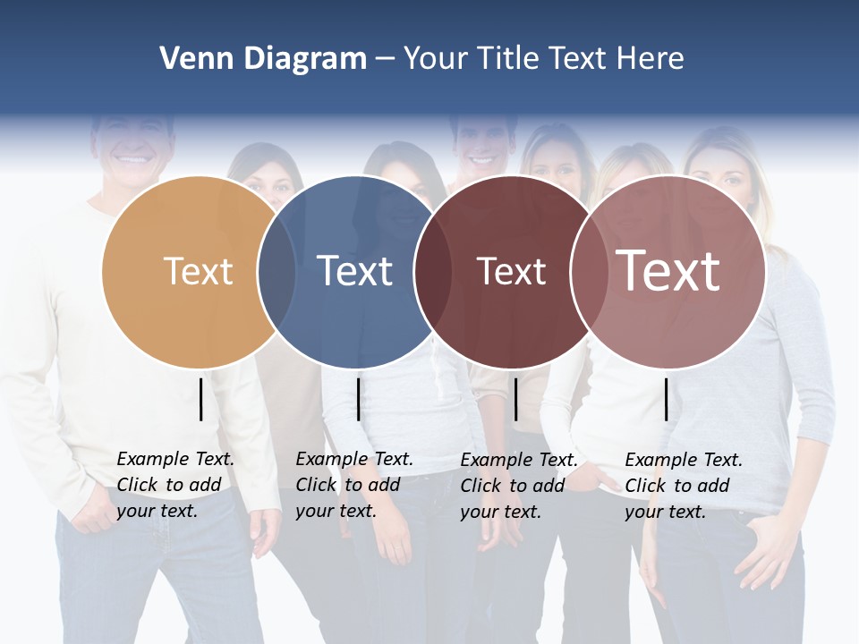 Happiness Throng Man PowerPoint Template
