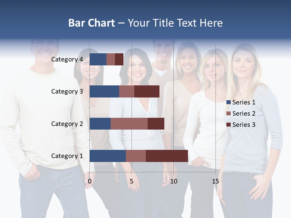 Happiness Throng Man PowerPoint Template