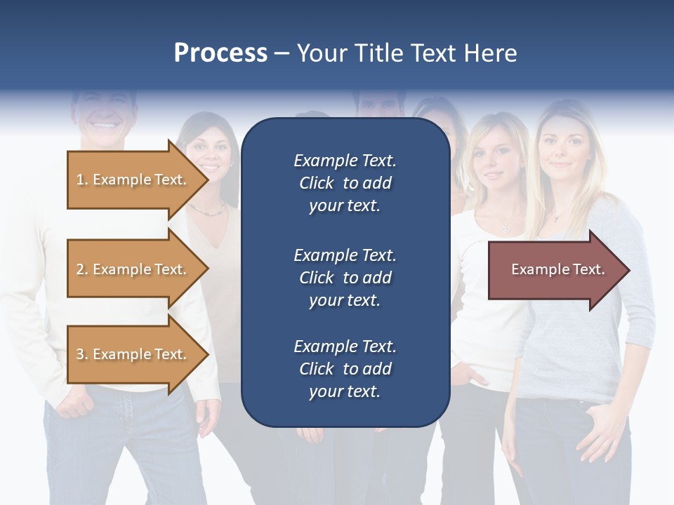 Happiness Throng Man PowerPoint Template