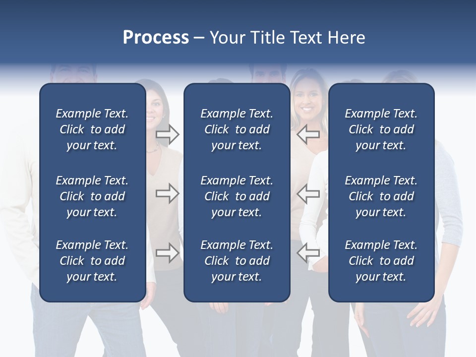 Happiness Throng Man PowerPoint Template