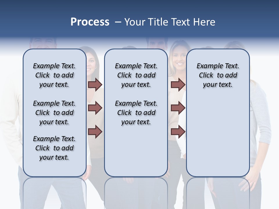 Happiness Throng Man PowerPoint Template
