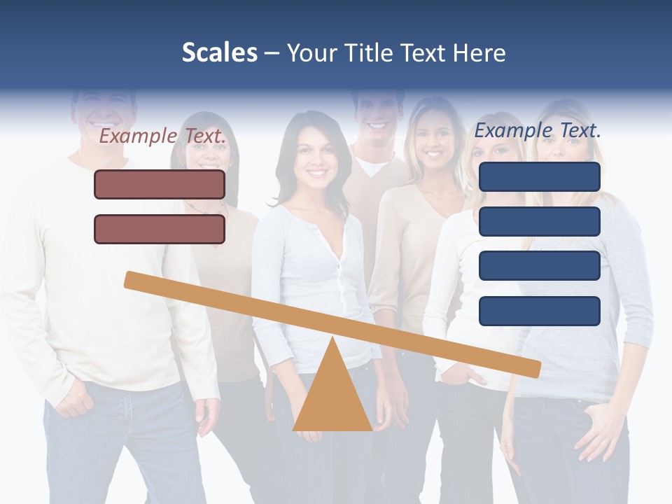 Happiness Throng Man PowerPoint Template