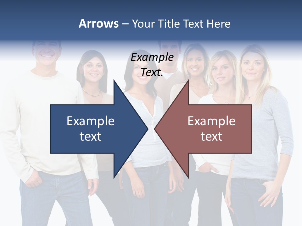 Happiness Throng Man PowerPoint Template