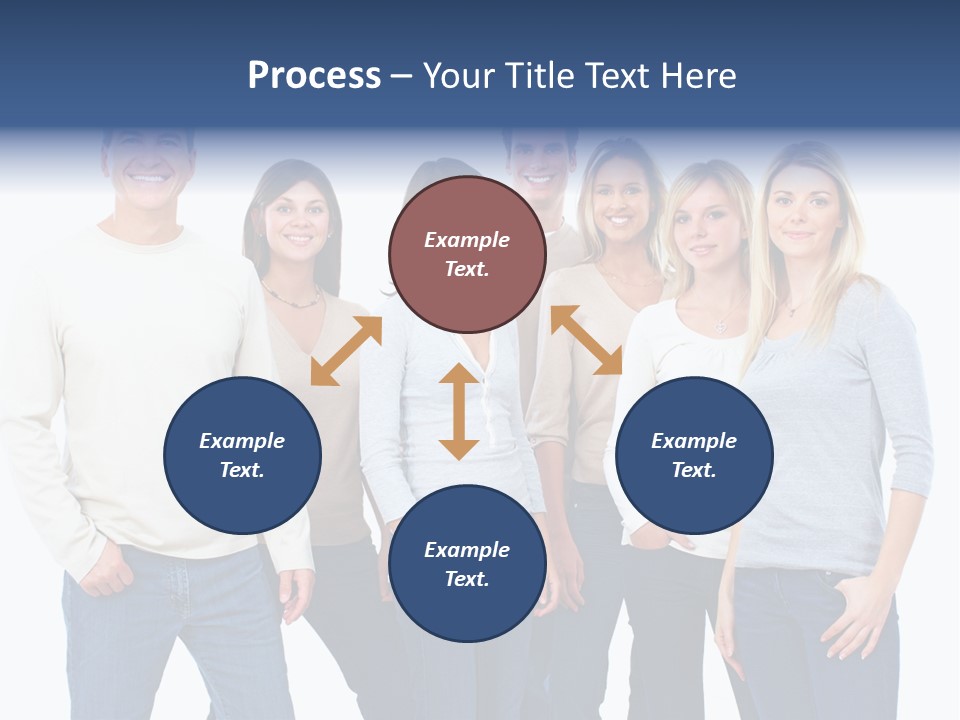 Happiness Throng Man PowerPoint Template