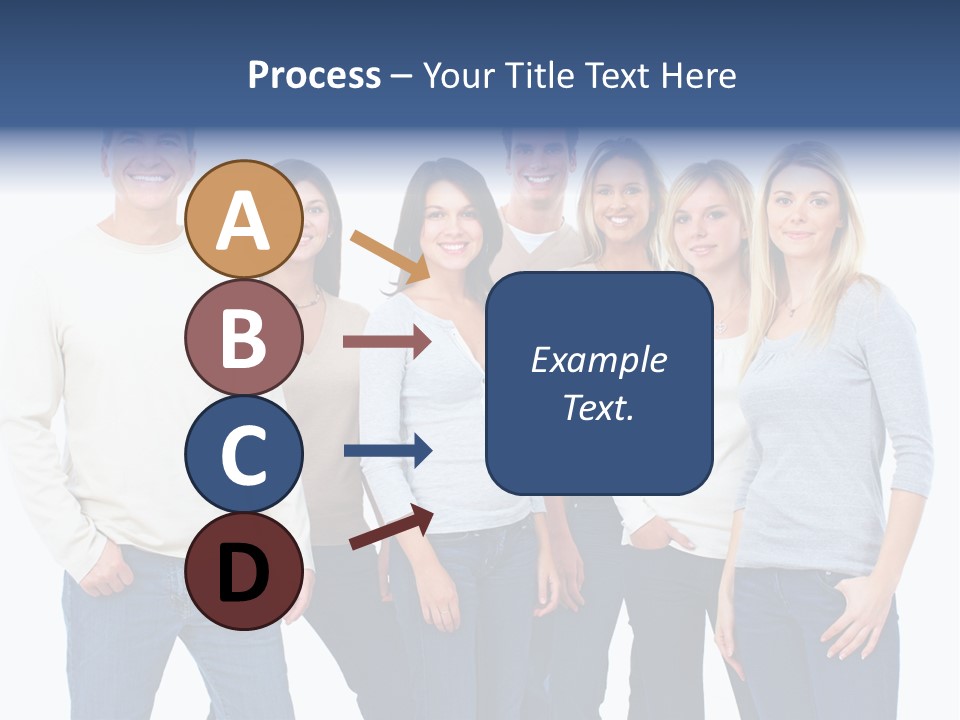 Happiness Throng Man PowerPoint Template