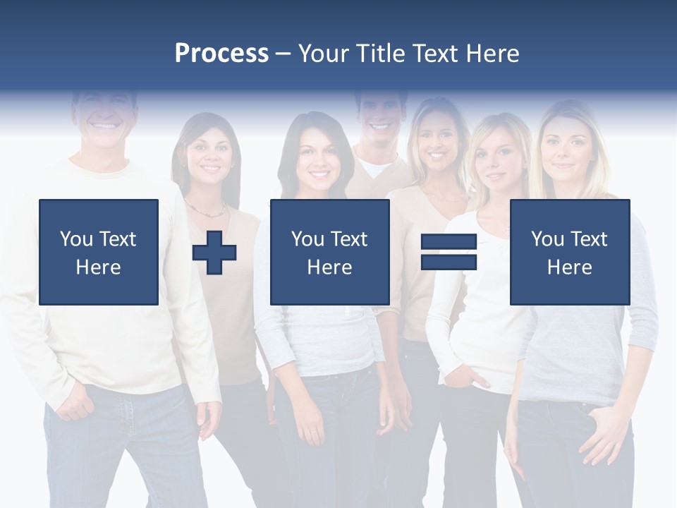 Happiness Throng Man PowerPoint Template