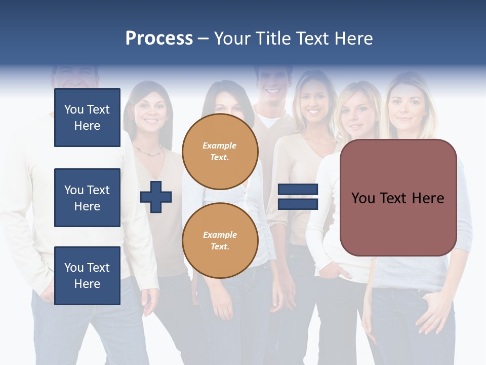 Happiness Throng Man PowerPoint Template