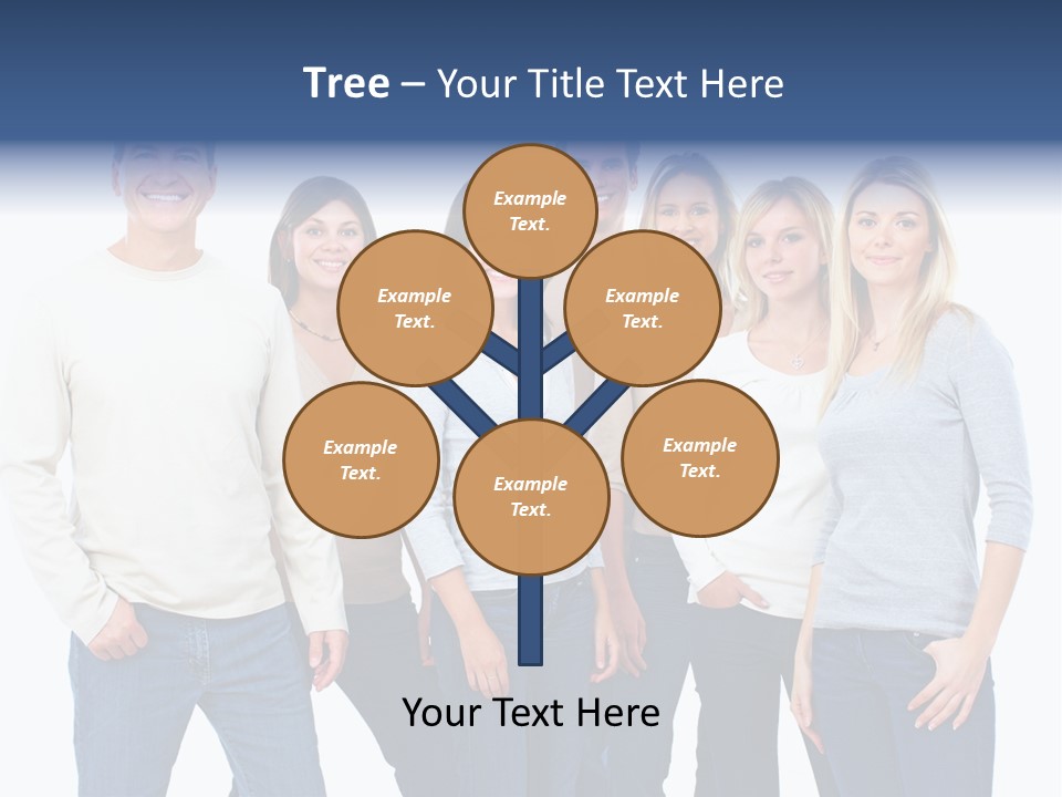 Happiness Throng Man PowerPoint Template