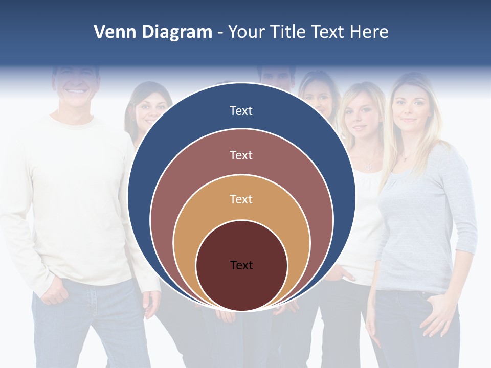 Happiness Throng Man PowerPoint Template