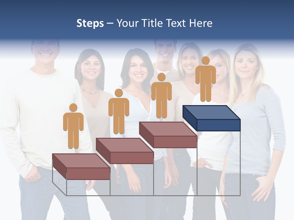 Happiness Throng Man PowerPoint Template