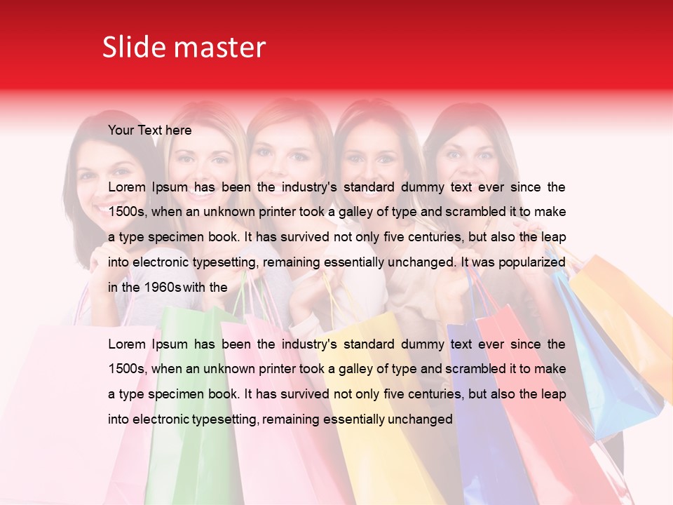 Shop Customer Beauty PowerPoint Template