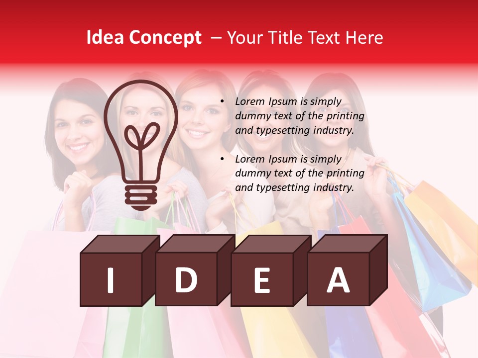 Shop Customer Beauty PowerPoint Template