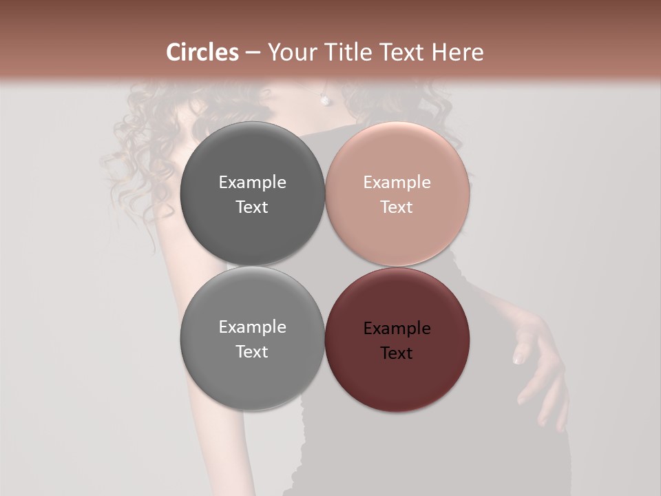 Caucasian Bright Lady PowerPoint Template