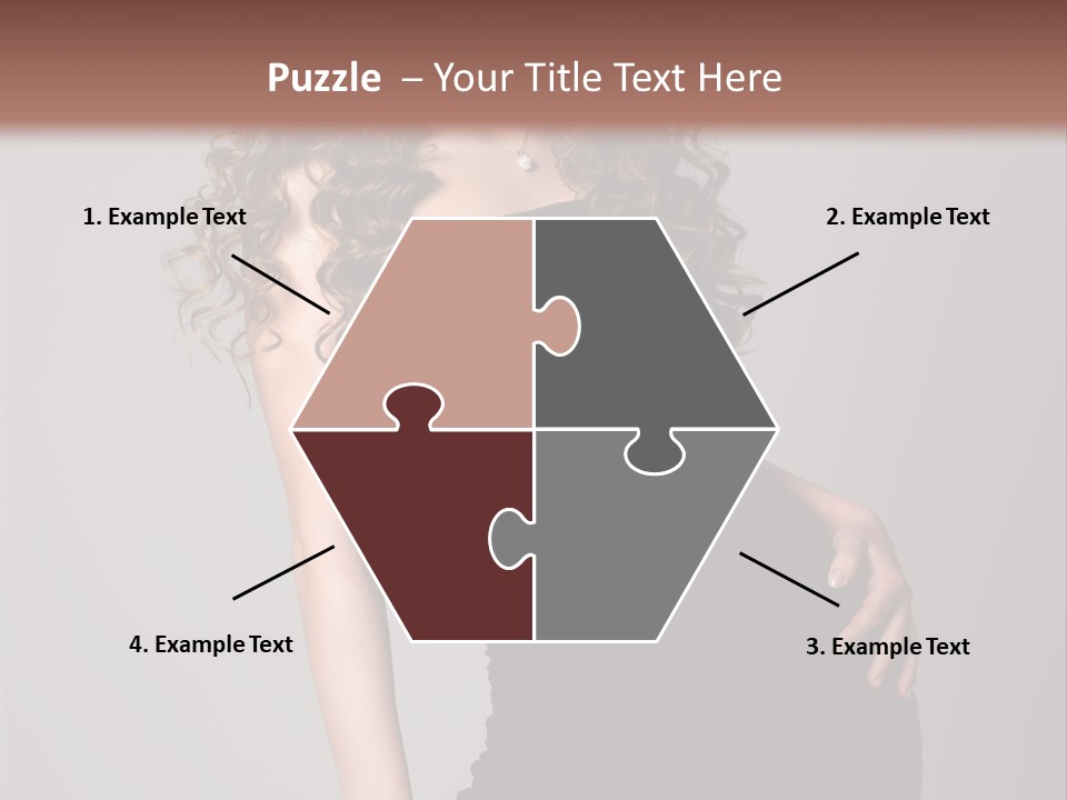 Caucasian Bright Lady PowerPoint Template