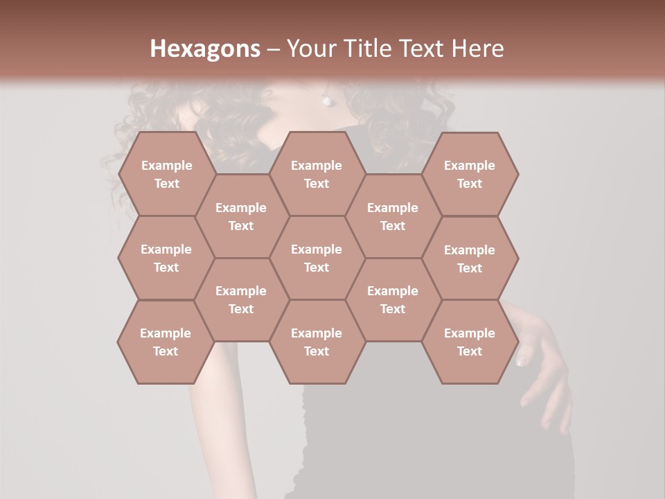 Caucasian Bright Lady PowerPoint Template