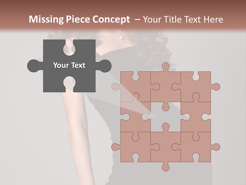 Caucasian Bright Lady PowerPoint Template