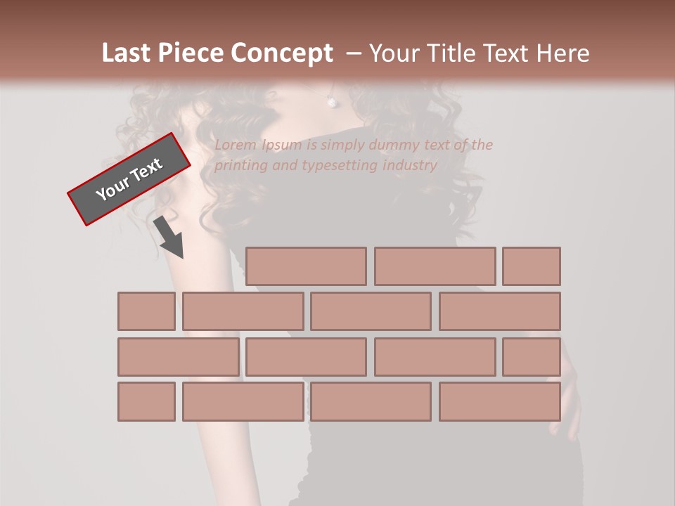 Caucasian Bright Lady PowerPoint Template