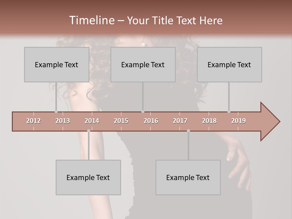 Caucasian Bright Lady PowerPoint Template