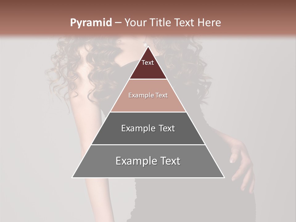 Caucasian Bright Lady PowerPoint Template