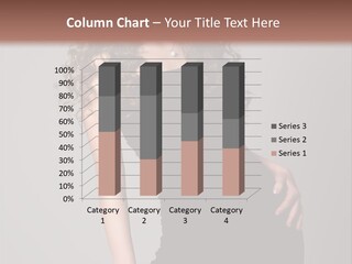 Caucasian Bright Lady PowerPoint Template