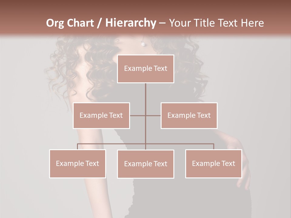 Caucasian Bright Lady PowerPoint Template