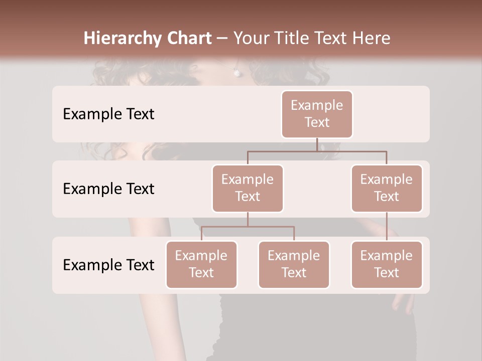 Caucasian Bright Lady PowerPoint Template