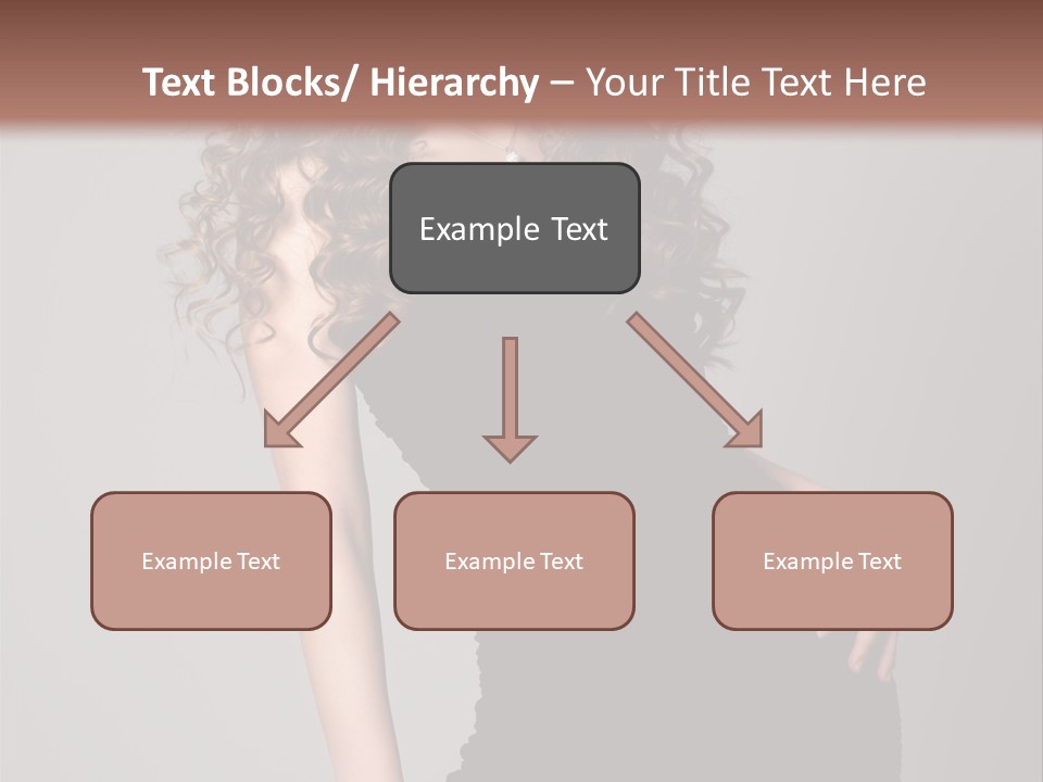 Caucasian Bright Lady PowerPoint Template