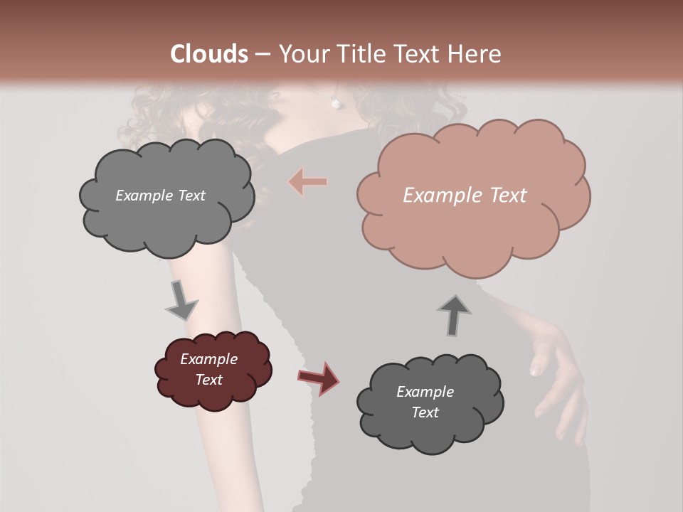 Caucasian Bright Lady PowerPoint Template