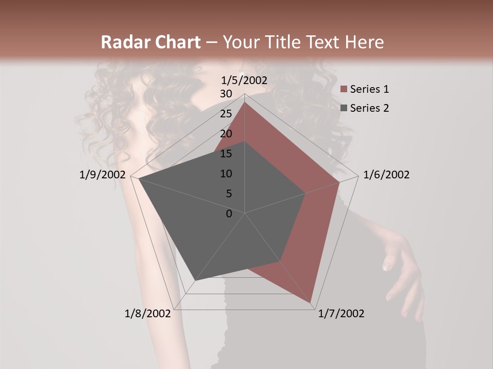 Caucasian Bright Lady PowerPoint Template