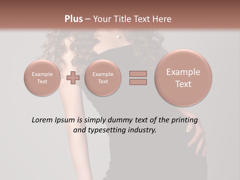 Caucasian Bright Lady PowerPoint Template