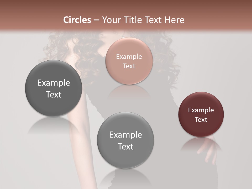 Caucasian Bright Lady PowerPoint Template