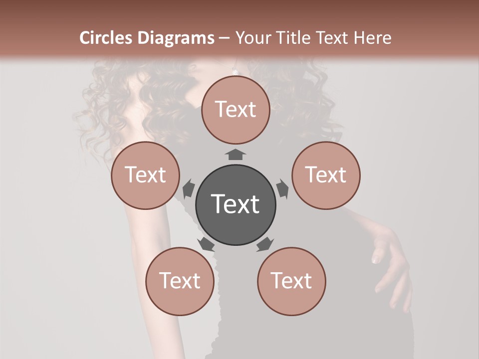 Caucasian Bright Lady PowerPoint Template