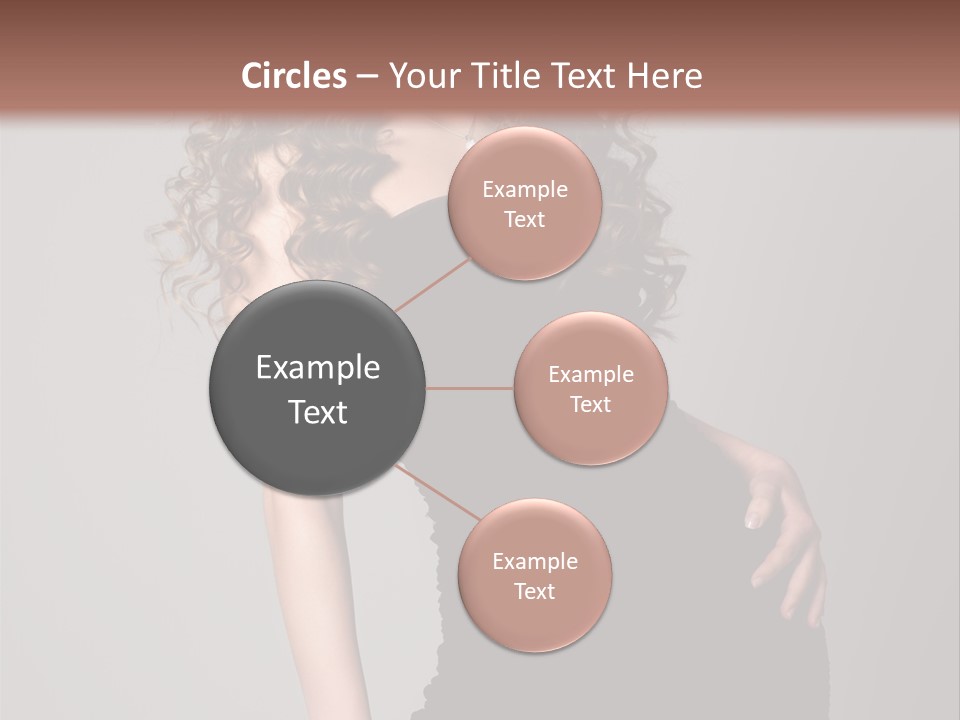 Caucasian Bright Lady PowerPoint Template