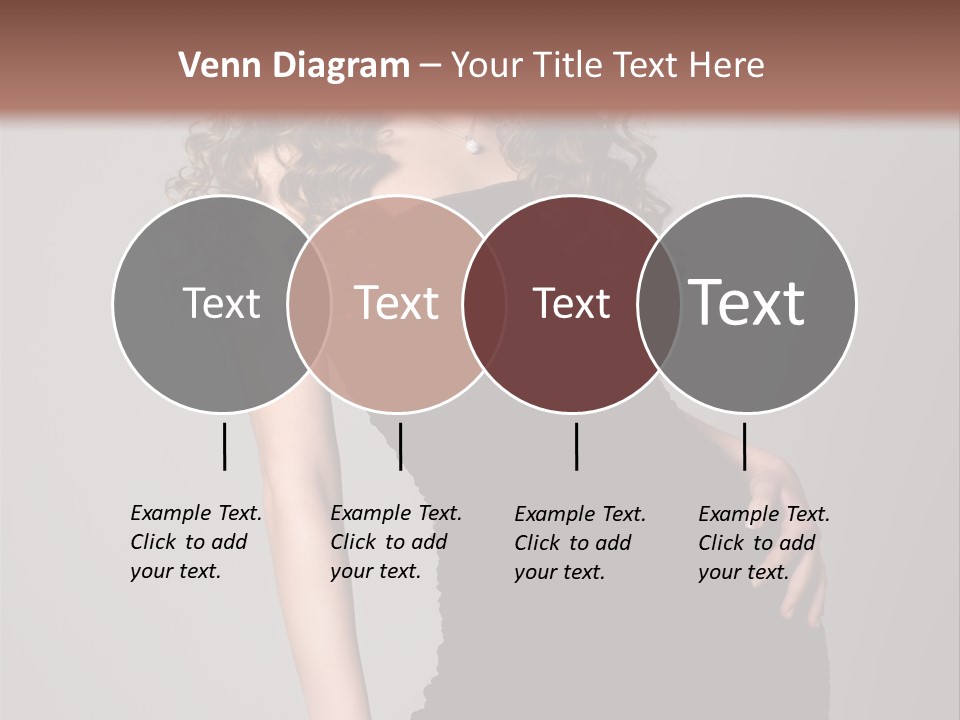 Caucasian Bright Lady PowerPoint Template