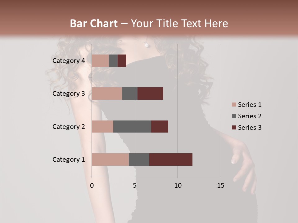 Caucasian Bright Lady PowerPoint Template