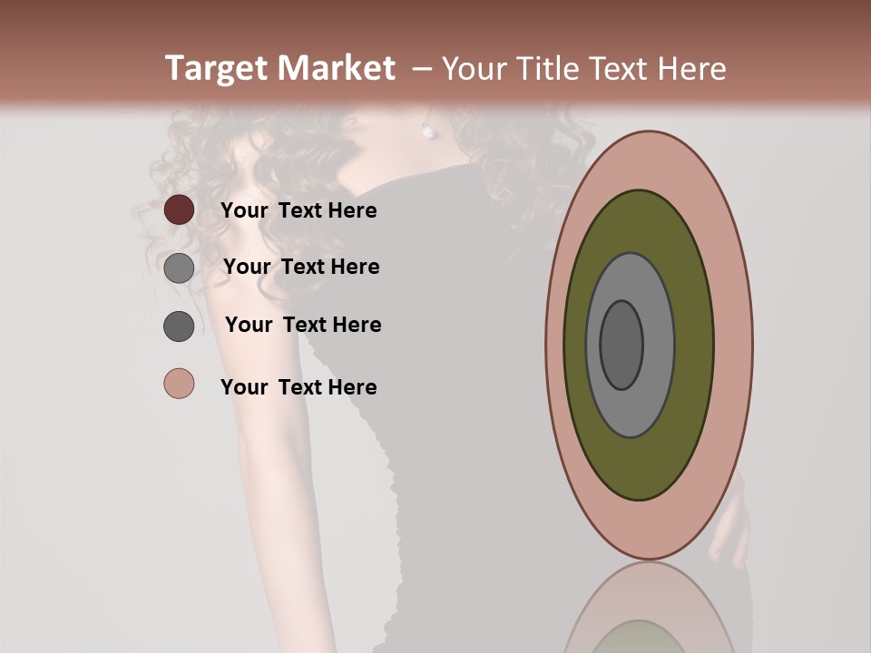 Caucasian Bright Lady PowerPoint Template