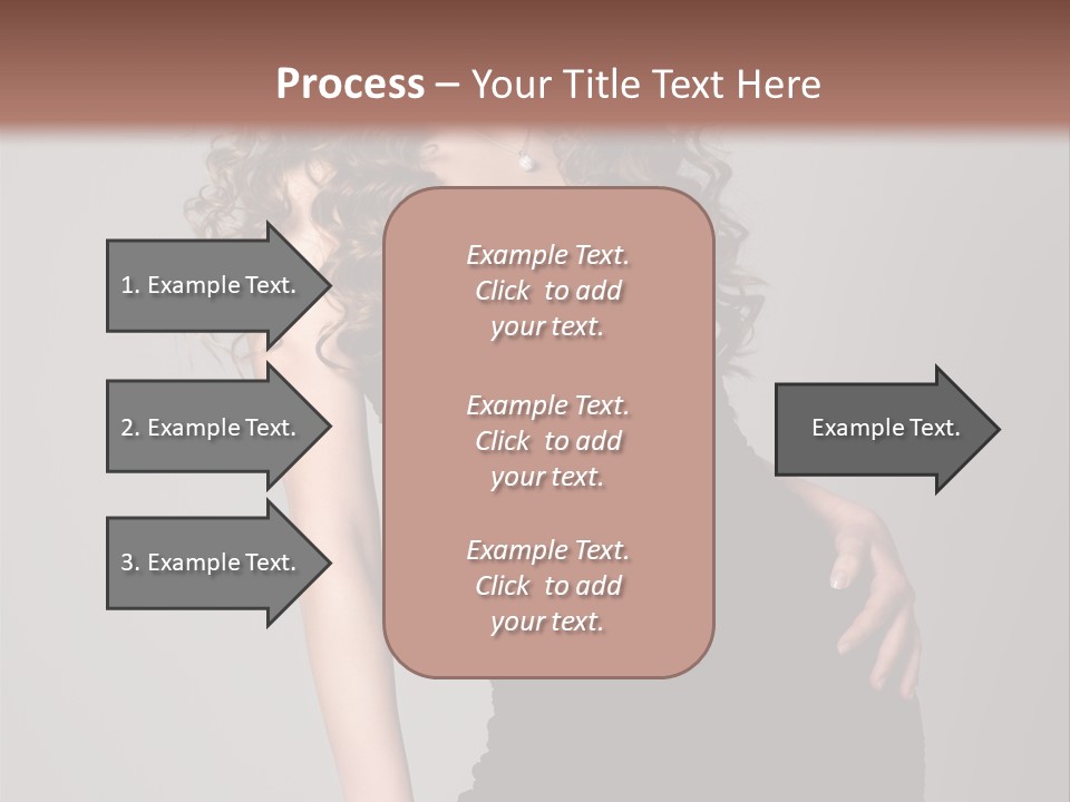 Caucasian Bright Lady PowerPoint Template