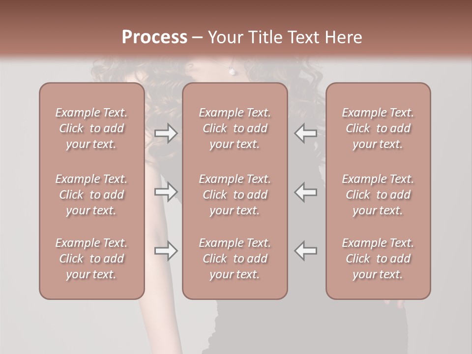 Caucasian Bright Lady PowerPoint Template