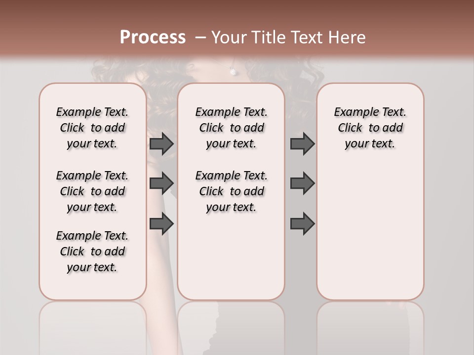 Caucasian Bright Lady PowerPoint Template