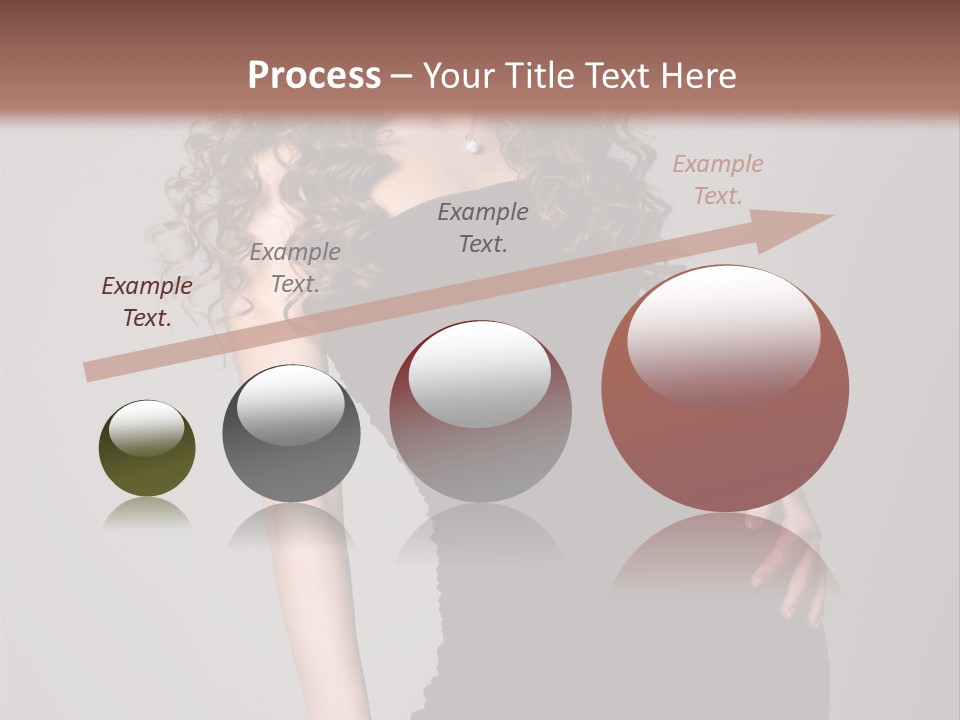 Caucasian Bright Lady PowerPoint Template