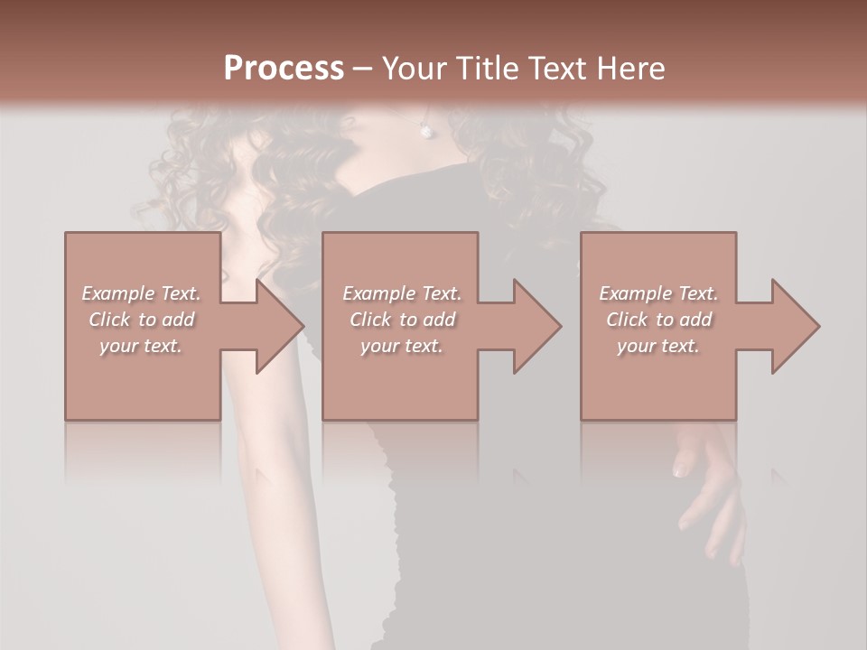 Caucasian Bright Lady PowerPoint Template