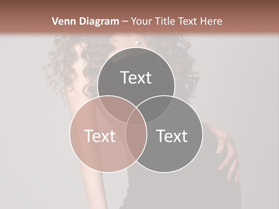 Caucasian Bright Lady PowerPoint Template