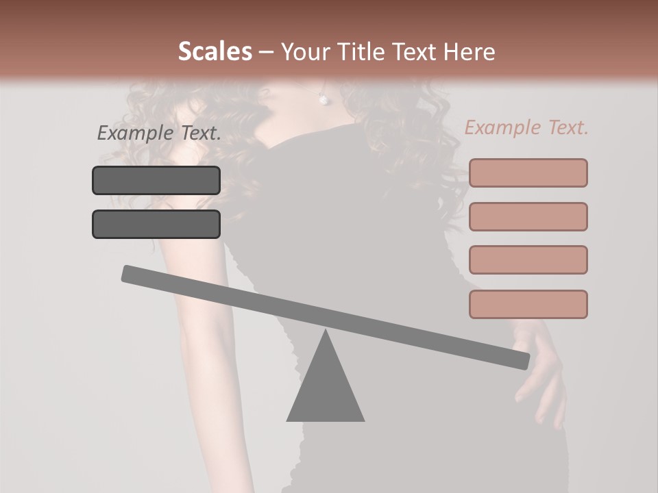 Caucasian Bright Lady PowerPoint Template